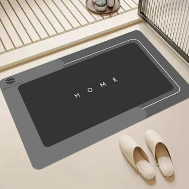 Imagem de Tapete de banho modernizado, tapetes de banheiro super absorventes, tapetes de banheiro antiderrapantes, tapete de banho lavável - tapete de banho de borracha, tapete mágico para banheira e tapete de