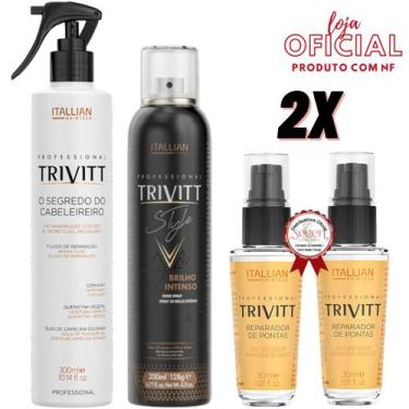 Imagem de Trivitt - Segredo Cabeleireiro + Brilho Intenso + 02 Reparador de Pont