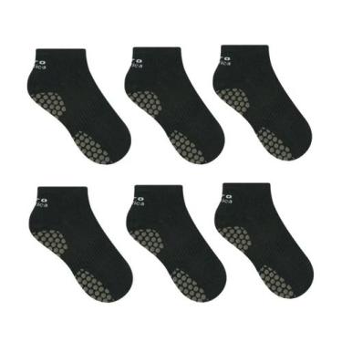 Imagem de Kit 6 pares de meias Hidro Pilates Antiderrapante Selene 4010, 34-39, 