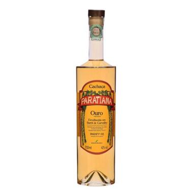 Imagem de Cachaça Paratiana Ouro 700 ml Artesanal Antiga Envelhecida Alambique P