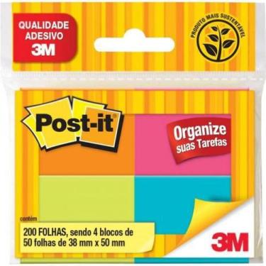 Imagem de Bloco Adesivo 38X50 Post-It Tropical 3M
