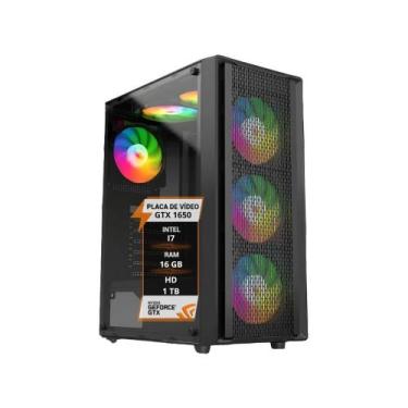 Imagem de Pc Gamer I7 16Gb Ddr3 Gtx 1650 Hd 1Tb Ssd 240Gb - Wj Info