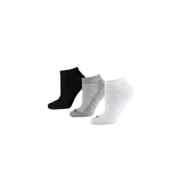 Imagem de Meia Feminina Penalty Cano Baixo Kit 3 Pares 4311831192u3, Branco, Cin