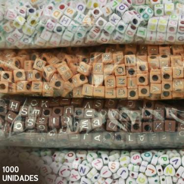 Imagem de Miçangas Para Pulseira - Letras - C/1000 Peças M12 - Nybc