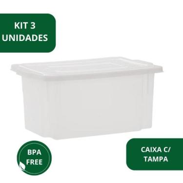 Imagem de Kit 3 Caixa Frigorifica Com Tampa Multiuso Pro 12l - Paramount