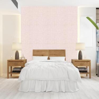 Imagem de Papel de Parede Textura Troy Rosa - Rolo com 10 Metros  Revestimento -
