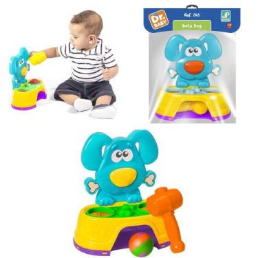 Imagem de Brinquedo Bate Martelo Dog Infantil Bebê 243 Jp Brink, Azul