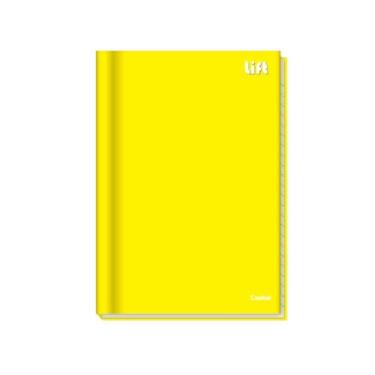 Imagem de Caderno Brochura Amarelo KAZ 96 Folhas Grande 200mm x 275mm Material E