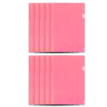 Imagem de Pacote com 100 Pastas L tamanho Oficio/A4 (Sulfite) Organizadoras Escr