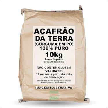 Imagem de Açafrão da Terra 10kg Pó de Cúrcuma 100% Puro Alimentício e Medicinal