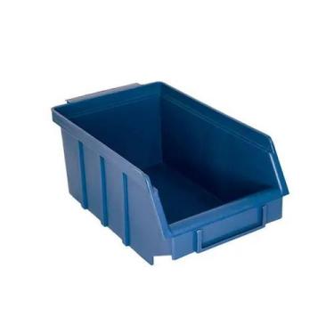 Imagem de Kit 6 Caixas Organizadoras Bin Nº 03  7,5x10,5x18 - CAIXA PLAST,  Azul