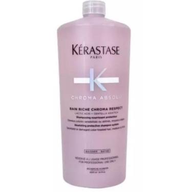 Imagem de Chroma Absolu Bain Riche Chroma Respect Shampoo 1Litro  - Loréal Profe