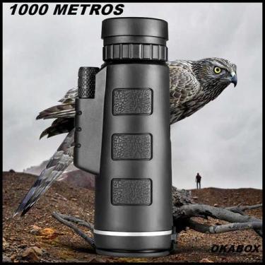 Imagem de monóculo binóculos telescópio monocular suporte celular - 40X60 Luneta