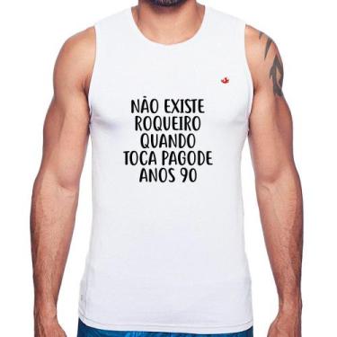 Imagem de Regata Não existe roqueiro quando toca pagode anos 90 - Foca na Moda, 