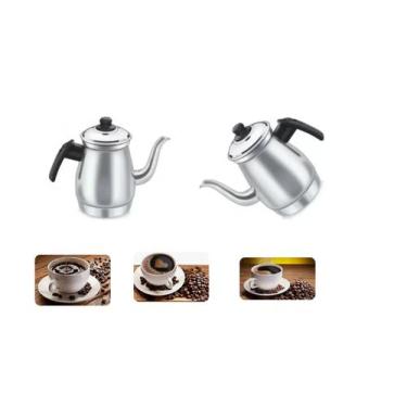 Imagem de Bule De Café Chá Leite Capacidade 1,3 Litros Alumínio Polido Grosso Se