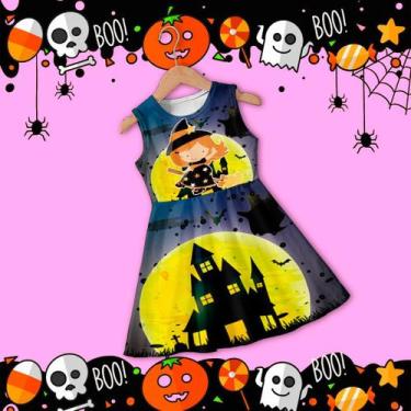 Imagem de Vestido Infantil HALLOWEEN  Pronta Entrega - Bela Elena, 4, Azul