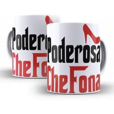 Imagem de Caneca Branca Poderos Chefona Mãe Mulher Esposa Amiga Frases - Alabama