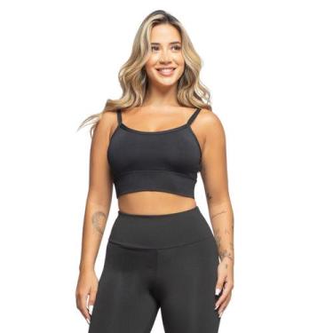 Imagem de Top Fitness Alça Fina Academia Alcinha Sem Bojo Ginástica Dia a Dia + 