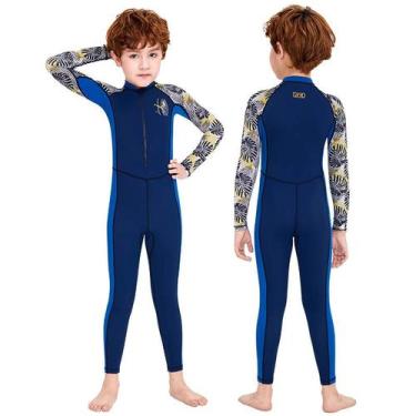 Imagem de Macacão Roupa Infantil Praia Surf Uv50+ Pronta Entrega - Tubarão Shop,