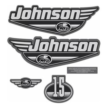Imagem de Kit Adesivos Johnson 15 Hp Para Motor De Popa - SPTS