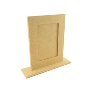 Imagem de Porta Retrato 10x15 Vertical com Fundo Removivel Mdf Madeira - ATACADÃ