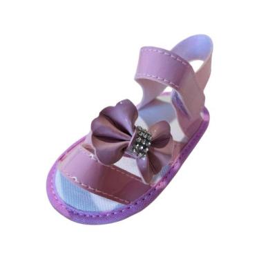 Imagem de Sandalia Feminina Lacinho Lateral Para Bebê Menina - Baby's Shoes, Ros
