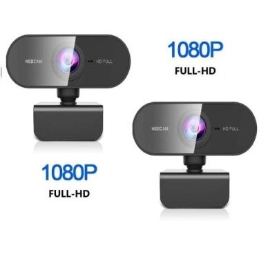 Imagem de Kit 2 Webcam 1080P Full Hd Câmera Computador Microfone P/Envio - Hd We