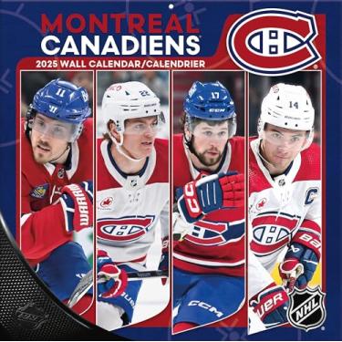Imagem de Turner Sports Montreal Canadiens - Calendário de parede bilíngue 2025 12x12 Team (25998012097)