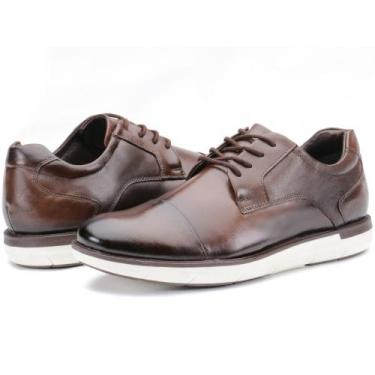 Imagem de Sapato Social Masculino Marrom Oxford Barato Couro Legítimo - Kéffor, 