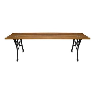 Imagem de BANCO DE JARDIM FRANCÊS ESTILO PRAÇA SEM ENCOSTO 1,2m - Madeira Stok