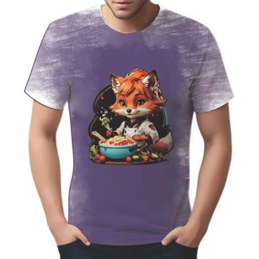 Imagem de Camiseta Camisa Tshirt Chefe Raposa Cozinheira Cozinha 1 - Enjoy Shop,