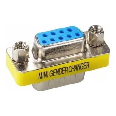 Imagem de Adaptador Emenda Rs232 9 Pinos Db9 Fêmea X Fêmea - Genérica