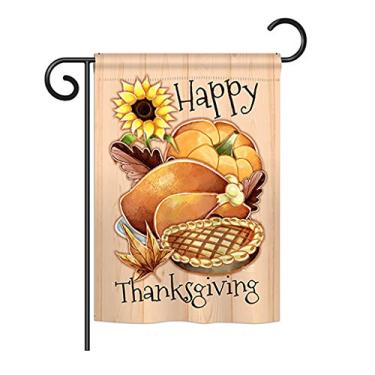 Imagem de Angeleno Heritage G135076 Bandeira vertical decorativa de jardim de Ação de Graças, 33 cm x 47 cm, multicolorida