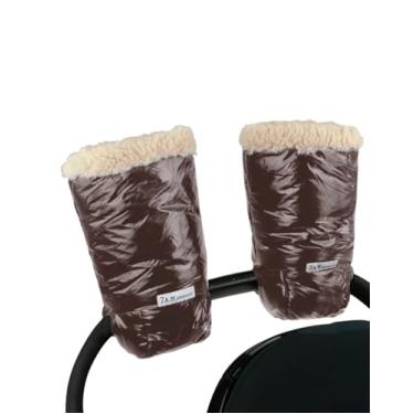 Imagem de Luvas Warmmuffs para carrinho de bebê Enfant das 7h – Luvas anticongelantes para guidão, repelente de água, aquecedor de mãos para clima frio, forro de pelúcia | Acessórios para carrinho de inverno