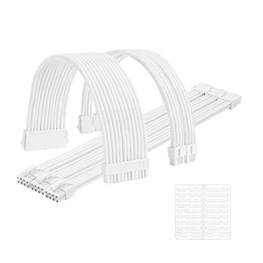 Imagem de FormulaMod Kit de cabo de alimentação de extensão de manga 18AWG ATX 24P+ (2) EPS 8-P+(3) PCI-E8-P com pentes para PSU para placa-mãe/GPU