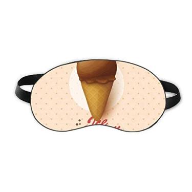 Imagem de Casquinhas de sorvete de chocolate marrom para dormir, protetor de olhos macio para noite
