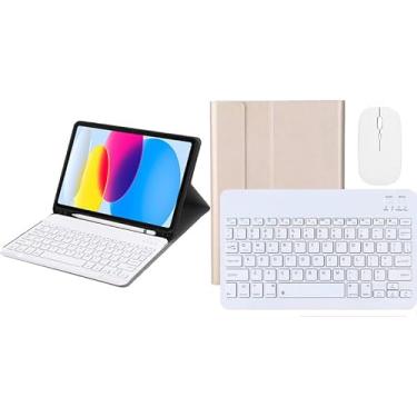 Imagem de Capa Para Samsung Tab S9 Ultra Com Mouse Bluetooth E Teclado (Ouro, Teclado comum)