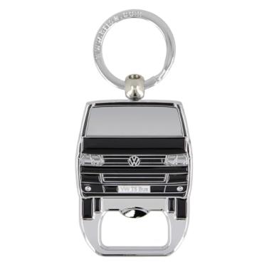Imagem de BRISA Coleção VW – Chaveiro Volkswagen chaveiro acessório chaveiro chaveiro com abridor de garrafa em design de autocaravana T5 (Preto)