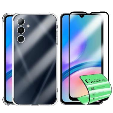 Imagem de Capa Capinha Anti Impacto e Película Premium 9D Cerâmica Compatível Com Samsung Galaxy A05s