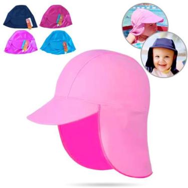 Imagem de Chapéu Boné Bebê Infantil Proteção Solar UV 50+ Praia Piscina Menina M
