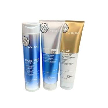 Imagem de Kit Joico shampoo Moisture 300ml, máscara Moisture 250ml e máscara KPA
