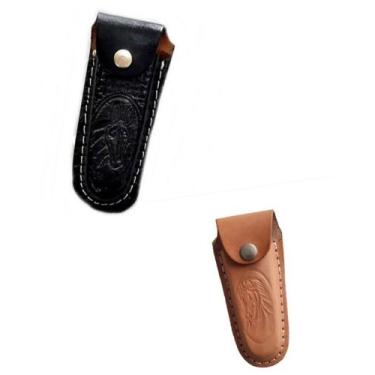 Imagem de Bainha Canivete Couro Cavalo Costurada A Mão