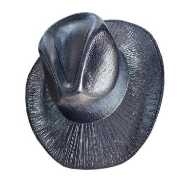 Imagem de Chapéu Cowboy Holográfico Neon + Delineador Face Jewels Strass 5 Pares