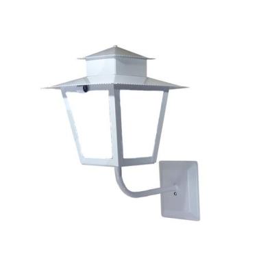 Imagem de Arandela Colonial Quadrada L6B em Aço Branco - Ideal Iluminação