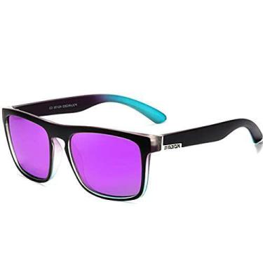 Imagem de Óculos de Sol Masculino Kdeam Multicores Mescla Quadrado Square Proteç