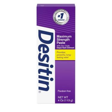 Imagem de Creme Desitin Maximum Strength para Assaduras - 118ml (40% Óxido de Zi