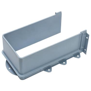 Imagem de Coberturas de tubo em forma de U para bacia sob a pia, capa de plástico recortada para banheiro e cozinha, capa defletora embutida em PVC para banho de drenagem, puxador de gaveta de armário, ilhó de