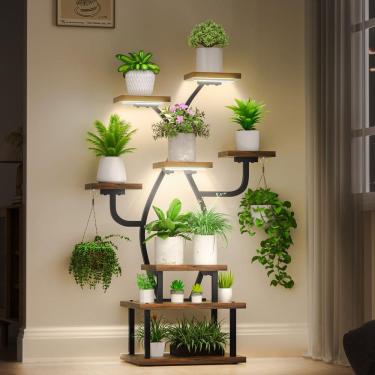 Imagem de Plant Stand Tovve Indoor com Grow Light, 8 camadas e 48 prateleiras de metal