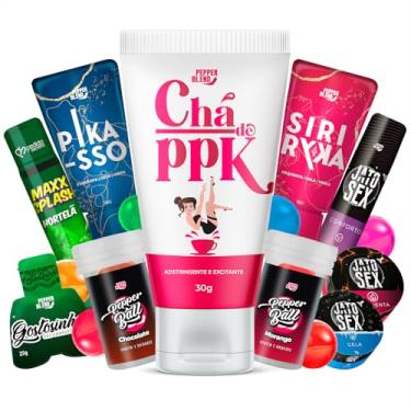 Imagem de Kit 10 Produtos Sex Shop com Gel Deslizante Comestíveis Excitantes Masculino e Feminino Bolinhas Explosivas