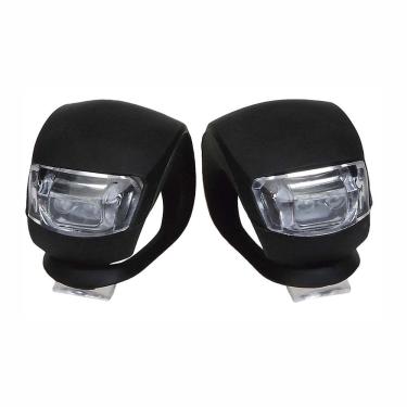 Imagem de Kit Farol Dianteiro e Traseiro para Bike Material em Silicone com Ajuste de Frequência...